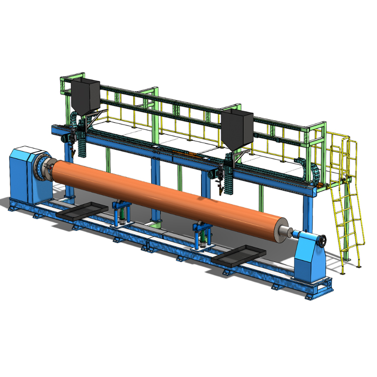 Automatic CNC Roll Pipe Submerged Arc Cladding Welding Machine